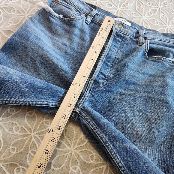 RE/DONE 90"s High Rise Ankle Crop Jeans Size 30 - Picture 14 of 16